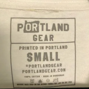 White and Red Rose City Portland Gear Long Sleeve T Shirt Size S thumbnail 3