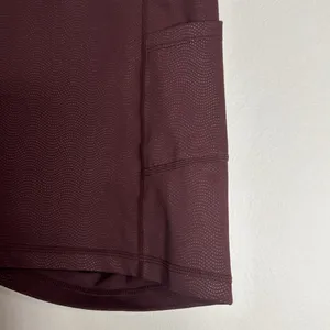 Zyia Women’s Shorts Biker Vibration Light n Tight Pocket Hustle Dark Brown sz XS thumbnail 4