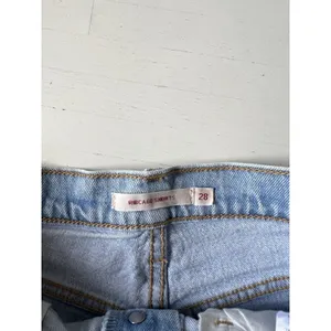 Levis Womens Premium Ribcage Shorts 28 Blue Button Fly Big E‎ Cut Off Denim thumbnail 3