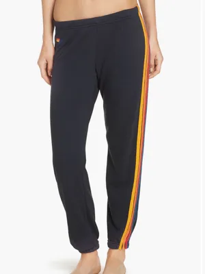 Avia Aviator Nation Gray Jogger Sweatpants with 5 Side Stripes - XS thumbnail 2