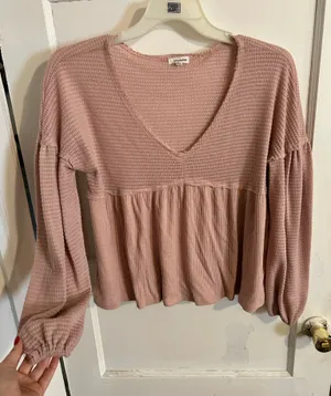 Belk Waffle Knit V-Neck Sweater thumbnail 1