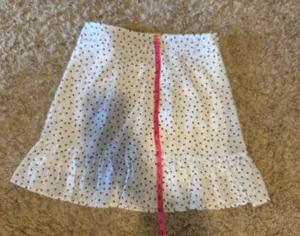 SheIn White Black polka dot Mini Wrap Skirt thumbnail 3