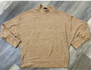 Out From Under Urban Outfitters Mock Neck Sweater Medium Striped thumbnail 1