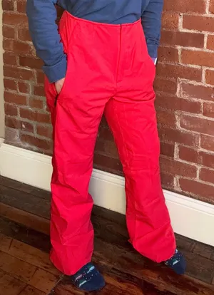 Red High Rise Fera Stretch Ski Pants Size 10 thumbnail 4