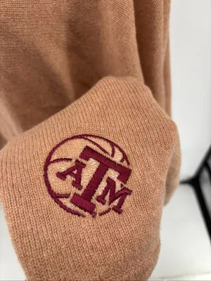 Peter Millar Texas A&M Essential Cashmere Poncho Camel NWOT thumbnail 5