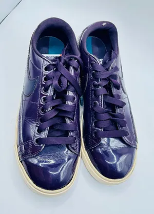 Nike Ruby Rose Blazer Premium Port Wine color patent leather sneakers loafer sz6 thumbnail 1