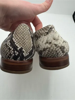 Franco Sarto Portia Snakeskin Embossed Leather Loafer‎ Flats Women's Size 9 thumbnail 3