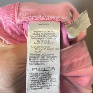 Madewell Baggy Straight Jeans Garment‎ Dyed Edition Retro Pink Size 26 thumbnail 5