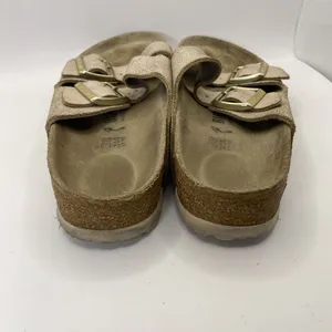 Birkenstock Arizona Womens Metallic Pink Sandals Slides Size 38N US L7 M5 Narrow thumbnail 5