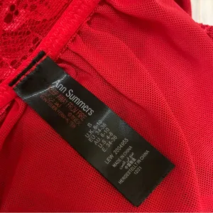 Ann Summers Red Lace Sheer Babydoll Lingerie Halter Nightie Small Sexy Sleepwear thumbnail 6