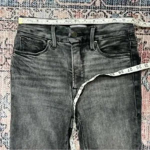 GOOD AMERICAN Good Legs Stovepipe Cigarette Denim Jeans in Black214 Size 2 thumbnail 9