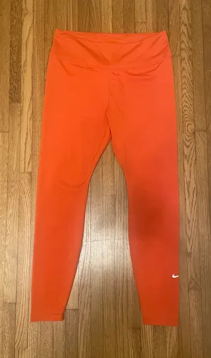 Women’s Nike Dri-Fit Leggings Orange thumbnail 1