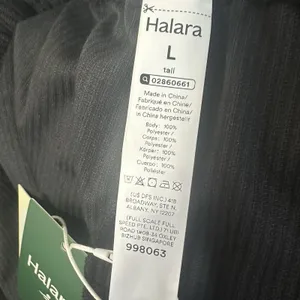 NEW Halara AuraCord Cloud Pants Womens Large Tall LT Black Corduroy Trousers thumbnail 5
