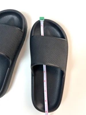 Joomra Black Pillow Cloud Slides Women 4-5.5 EVA Comfort Shower Sandals thumbnail 7