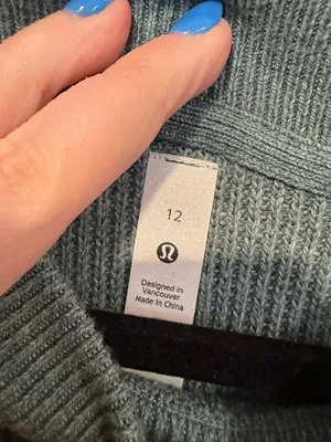 Tidewater Teal Lululemon knit crewneck‎ sweater thumbnail 2