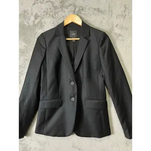 J.Crew Black Wool Blazer Tailored Career Quiet Luxury Minimalist Classic 2 Tall‎ thumbnail 2
