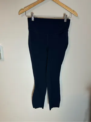 Lululemon Time to Sweat 23” crop leggings navy 6 thumbnail 2