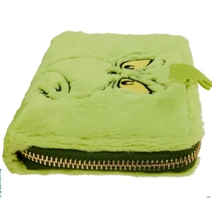 Loungefly Dr. Seuss Grinch Stole Christmas! Plush Glow Zip Around Wallet NEW thumbnail 6