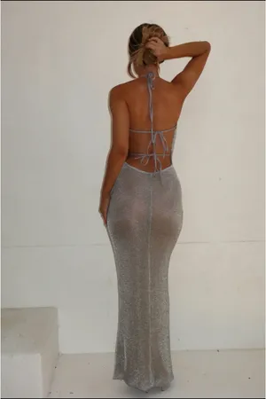 Generation Outcast Clothing - Colette Maxi Dress Silver thumbnail 3