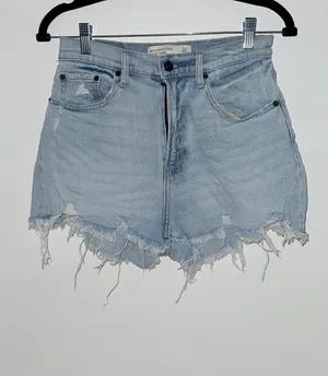 Abercrombie High-Rise Dad Shorts Curve Love thumbnail 1