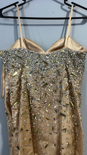 Mini Homecoming Dress Tan Size 2 thumbnail 6