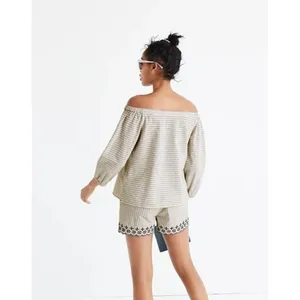 Madewell Jardin Off the Shoulder Long Sleeve Blouse L‎ thumbnail 3