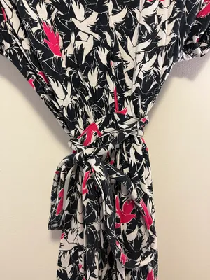 French Connection Waist Tie Dove Patterned Mini Dress - Size 4 thumbnail 7
