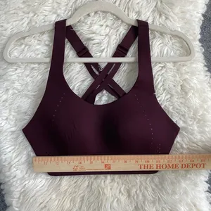 Lululemon Airsupport Sports Bra High Support Purple Burgundy Racerback Gym thumbnail 7