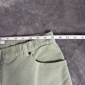 Charter Club Corduroy Pants Women's 10 Green Laura Fit Normcore Retro Academia thumbnail 4