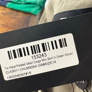 Ego Green Cargo Mini Skirt‎ Size 10 thumbnail 6