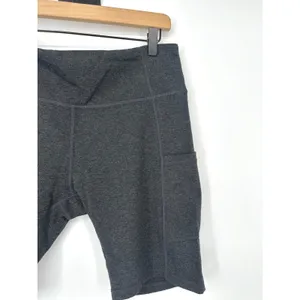 Baleaf Modern City Athletic High Rise Dark Gray Yoga Shorts Womens XL‎ Pockets thumbnail 2