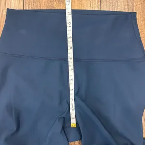 Alo Yoga Ripped Warrior Navy Blue Leggings Sz S High Waist Excellent Condition thumbnail 7