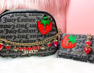 New Juicy Couture Black Beige/Liquorice Freshly Picked Camera Bag and Wallet Set thumbnail 1