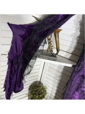 The evil court countess of darkness sexy witch sorceress velvet mesh costume L thumbnail 4