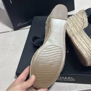 Michael by Michael Shannon Giulia Women Black Wedge Espadrille Sandals size 7.5‎ thumbnail 2