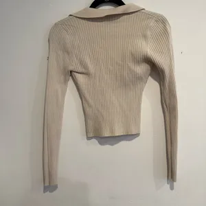 Windsor Cream Ribbed Long Sleeve Top thumbnail 2