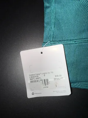 Lululemon Energy Longline Ribbed Bra *Medium Support, B–D Cups - Storm Teal thumbnail 8