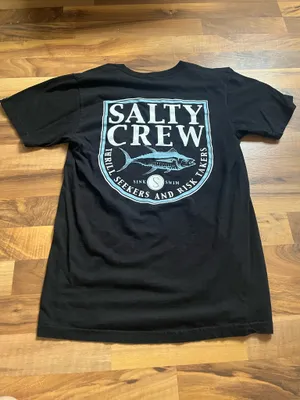 Salty Crew T-Shirt graphic tee black thumbnail 2