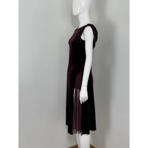 Weissman Adult Small Velvet Dance Costume Leotard Dress Ballet Aerial Skating thumbnail 4
