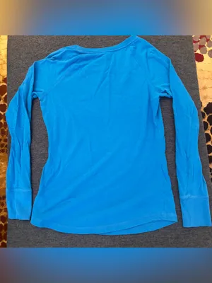 SO Bright Turquoise Crew Neck Long Sleeve Tee thumbnail 3