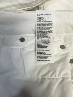American Eagle White Super Stretch Raw Hem Denim Mini Skirt Size 00 thumbnail 9