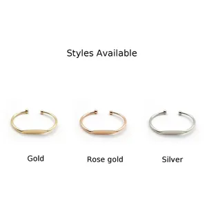 NEW Cuff Bracelet Bangle Bar‎ Rhodium Plated Sterling Silver thumbnail 8