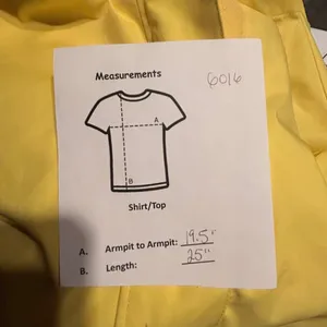 Avalanche Outdoor Supply Company Yellow Hooded Rain Jacket Women's‎ Small thumbnail 9