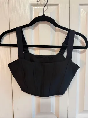 Alo Airlift Corset Sports Bra Black Size Small thumbnail 2