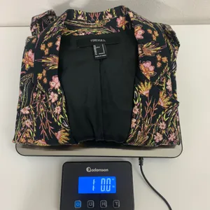 Forever 21 Womens S Chic Floral Paisley Blazer Black Pink Bloomcore Office Siren thumbnail 8