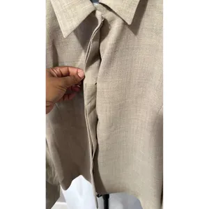 Liz Claiborne Collection Tan 100% Wool Hidden Button Blazer LCMU1144 Women 4 NEW thumbnail 3