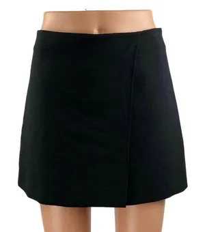 Zara Women's Blue High Waisted Zip Faux Wrap Mini Skirt Shorts Skort Size S thumbnail 1
