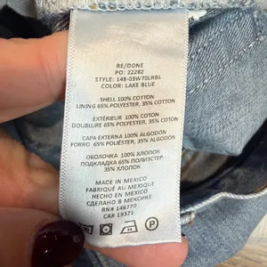 Re/Done Low Rise Bell Bottom Flare Jeans Lake Blue Size 10/30‎ thumbnail 6