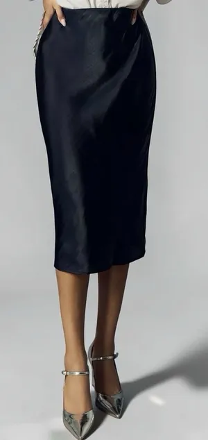 Anthropologie Liquid Shine Bias-Cut Midi Skirt Small Purple Whimsigoth Grunge thumbnail 1