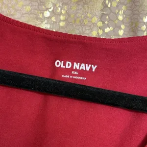 Old Navy brick red Fitted Short-Sleeve V-Neck Bodysuit, size XXL/20 NWT thumbnail 2